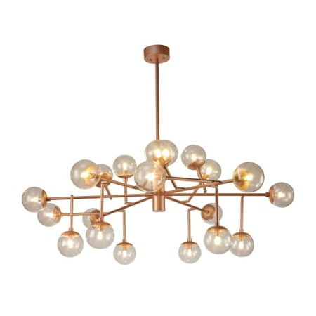 Contempo Lights Shsc307 Manhattan 20 Light 58 Wide Led Chandelier Contempo Lights Shsc307 Manhattan 20 Light 58 Wide Led Chandelier With Globe Gl