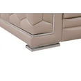 thumbnail image 3 of HomeRoots 329719 29-38 in. Modern Beige Leather Loveseat, 3 of 6