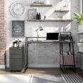 thumbnail image 4 of Furniture of America Sanue Metal 2-Piece Desk and File Cabinet Set in Gray, 4 of 7