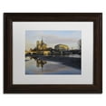 thumbnail image 2 of Trademark Fine Art "Sunrise in Notre Dame de Paris" Canvas Art by Mathieu Rivrin, White Matte, Wood Frame, 2 of 4