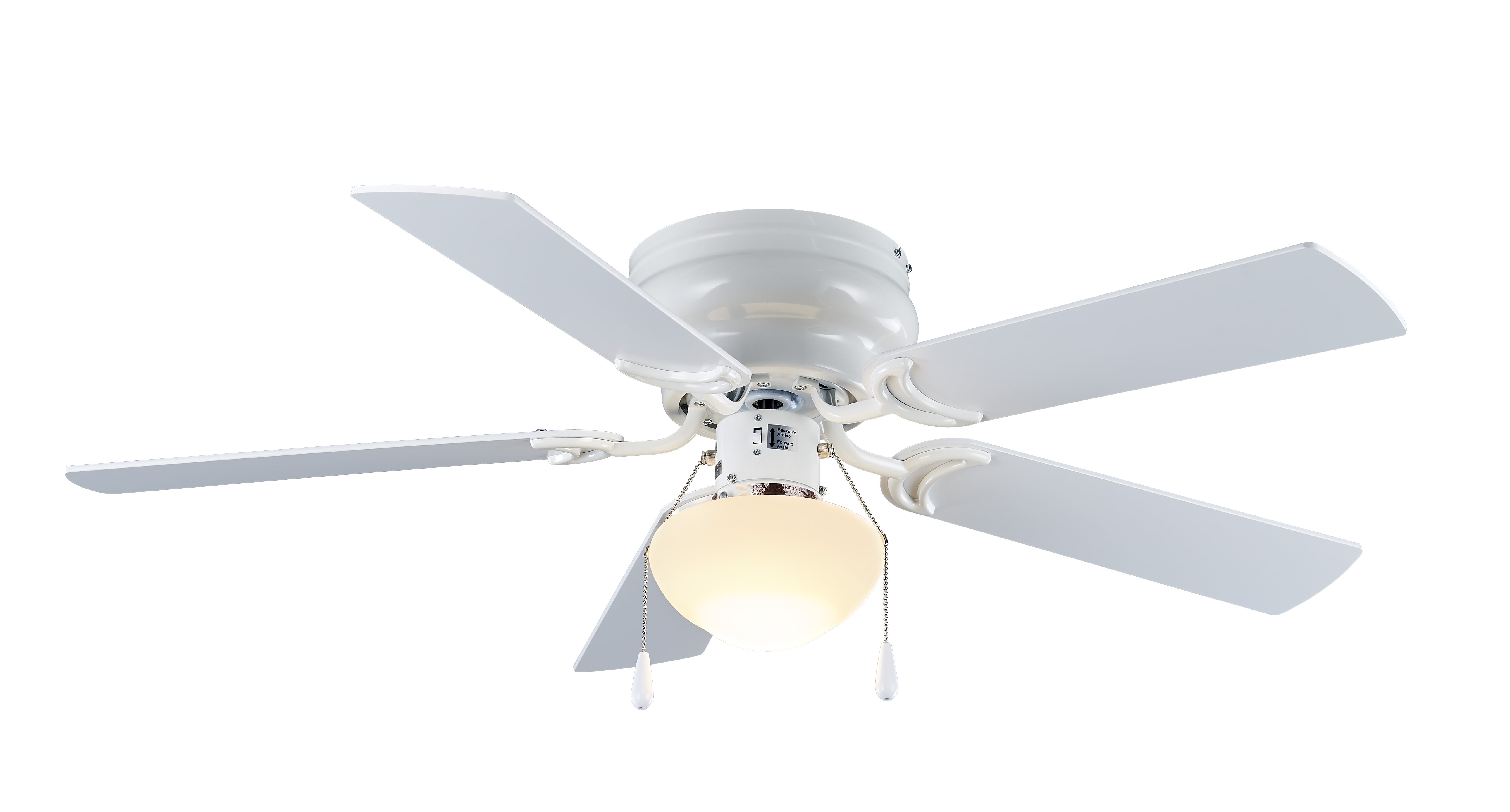 Mainstays 44" Indoor Hugger Ceiling Fan  White