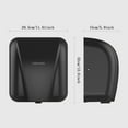 thumbnail image 6 of Interhasa Stainless Steel Hand Dryer 1800W High Speed，8-10 s Dry Time, Sturdy Commercial/Home/Industry/Bathroom,black., 6 of 8