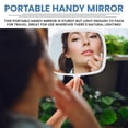 thumbnail image 4 of MIRRORVANA Hand Mirror with Ergonomic Handle - Hand Held Mirror for Make-up, Home Haircuts, Dental and Barber Use, 8” x 11” (White), 4 of 7