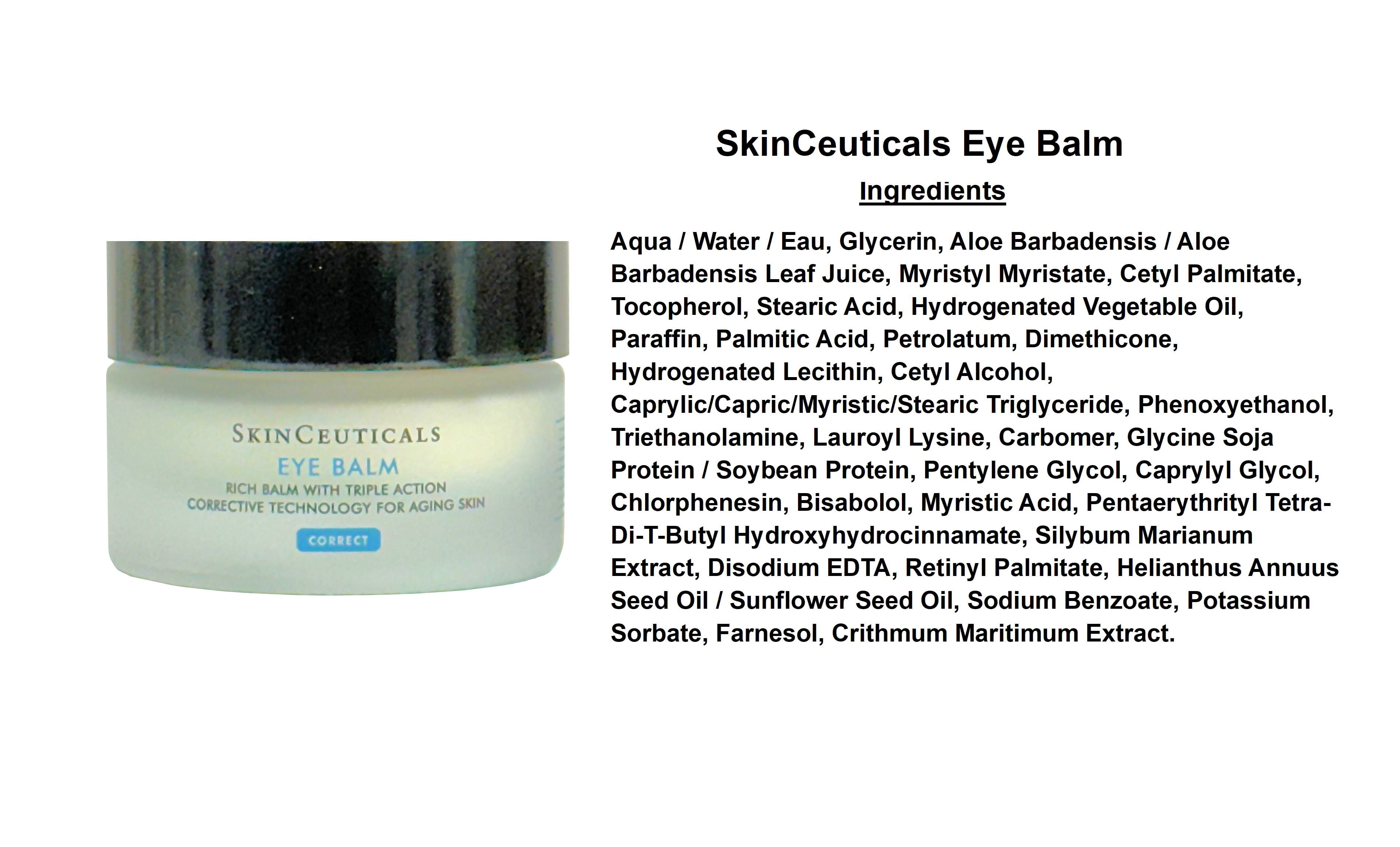 Skinceuticals Eye Balm Rehabilitative Emollient For Aging Skin 0.5 fl oz (15ml)