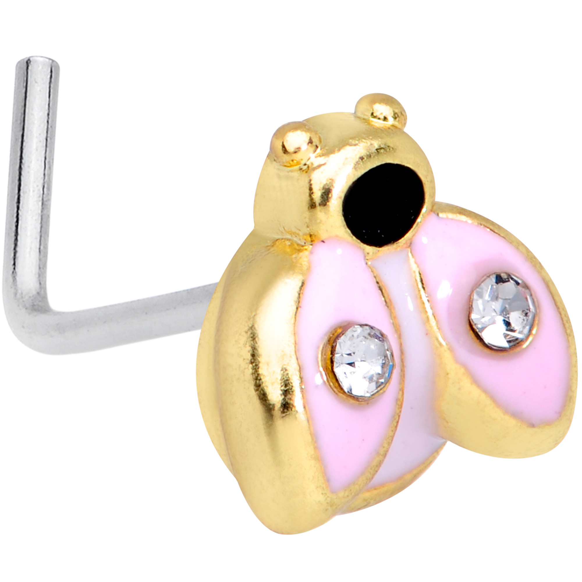 Body Candy Body Candy Womens 20G Steel L Shaped Nose
