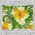 thumbnail image 1 of ABPHQTO Tapiz de flores de hojas de la selva, decoración de pared, tapices para sala de estar, dormitorio, 150x200 cm, 1 of 3