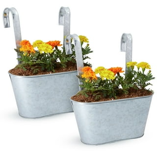 Plant Hooks in Outdoor Planters 