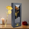 thumbnail image 2 of AMLESO Rose Flower with Clear Window Gift Box Durable for Hotel Grandma Living Room Gold, 2 of 8