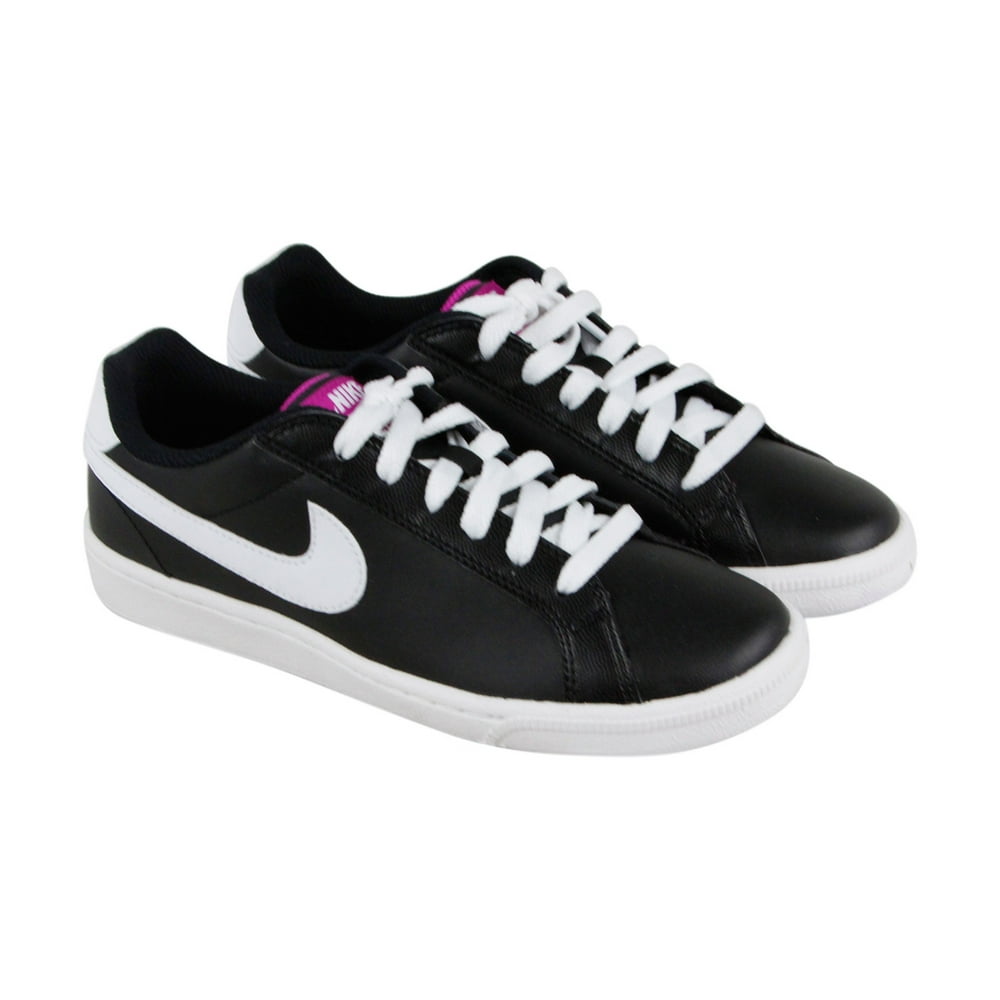 Nike Court Majestic Womens Black Leather Lace Up Sneakers Shoes - Walmart.com - Walmart.com