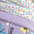 thumbnail image 4 of Dream Factory Sweet Butterfly Ultra Soft Microfiber Girls Comforter Set, Purple, Twin, 4 of 5