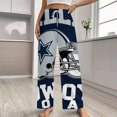 thumbnail image 2 of Football Cowboys Pajama Pants Breathable with Pockets Pajamas For Lady Vintage Sleeping Pants Bedroom Homewear, 2 of 6
