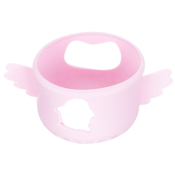ETHZZLE Silicone Milk Bottle Sleeve Pink Easy to Hold 1 Set