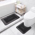 thumbnail image 4 of Fiudx Ofertas flash del día solo en línea Alfombrilla antideslizante absorbente de agua para baño, alfombrilla para el suelo, sala de estar, dormitorio, puerta de la cocina, dos juegos de alfombrilla, 4 of 6
