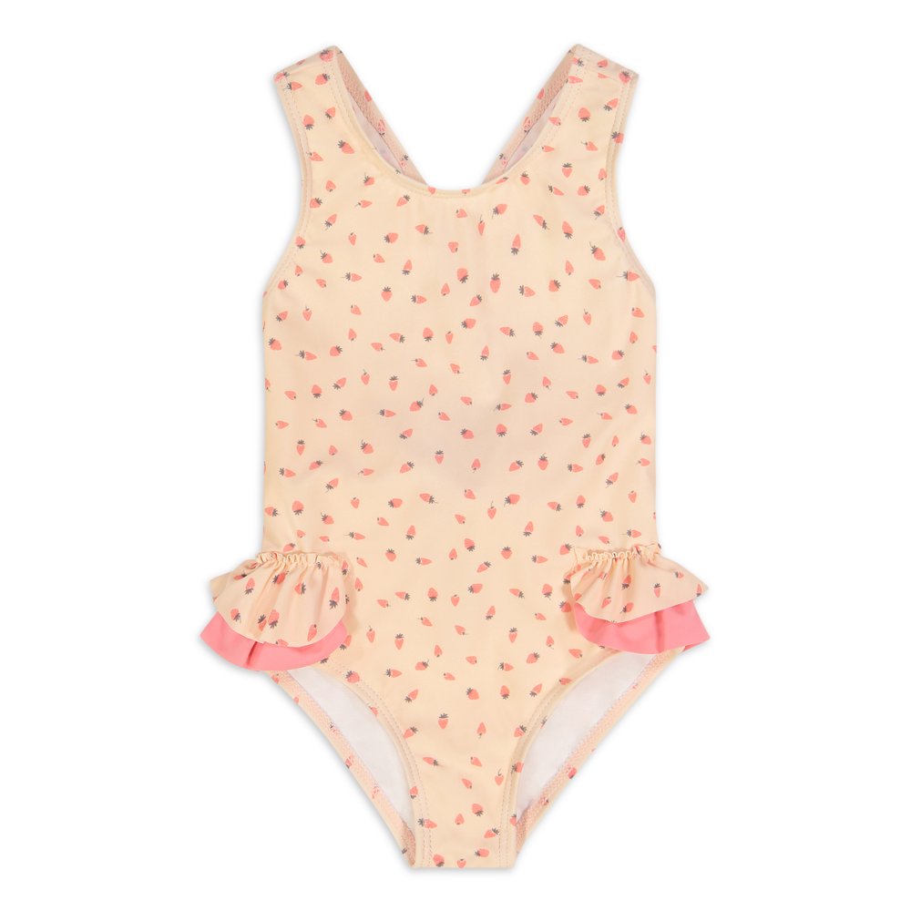 Jessica Simpson JESSICA SIMPSON BABY & TODDLER GIRL 1PC SCOOP NK CROSS BK STRAP SWIMSUIT