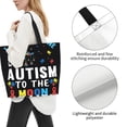 thumbnail image 3 of Easygdp I Love With Autism To The Moon And Back Bolsas Tote para Mujer, Bolsos de Hombro para Viaje, Bolsos de Mano de Gran Capacidad para Compras y Trabajo, 3 of 8