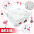 thumbnail image 3 of Christmas Flamingo Gifts Pink Flamingo Blanket Soft and Warm Holiday Throw Blanket Flamingo Christmas Decor for Christmas Flamingo Party Cozy Gifts for Men Women 60 x 50, 3 of 6