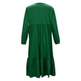 thumbnail image 6 of EnJoCho Girls Summer Maxi Dress Girls Spring Long Sleeve Dresses Girl Casual Maxi Dress with Pockets Kids Formal Party Dress Ruffle Hem Loose Dresses, 6 of 7