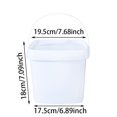 thumbnail image 3 of Tong Portable 5L Square Food Grade Container With Handle And Lid Suitable For Water, 3 of 6