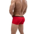 thumbnail image 6 of Yaoyar Men Casual Fashion Solid Briefs Boxer Breathable Mesh Ice Silk Front Opening Red M, 6 of 9