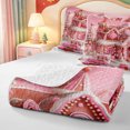 thumbnail image 4 of Manfei Xmas Holiday Season Twin Quilt Set,Farmhouse Christmas Santa Claus Twin Coverlet Set,2-Piece,1 Bedspread and 1 Pillowcase, 4 of 7