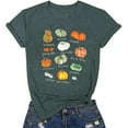 thumbnail image 3 of LGASWYX Fall Pumpkin Shirts Womens Casual Autumn Thanksgiving Graphic Tees Halloween Tops (Green,XXL), 3 of 3