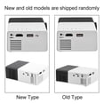 thumbnail image 3 of Mini Stylish Home Theater Portable LED Projector Multimedia Player Black White, 3 of 4
