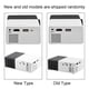 thumbnail image 3 of Mini Stylish Home Theater Portable LED Projector Multimedia Player Black White, 3 of 4