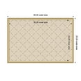 thumbnail image 5 of Kate and Laurel Framed Fabric Pinboard 38 x 26, Green Lattice Pattern Printed Linen Classic Bulletin Board for Use as a Vision Board or Wall Organization, Florence Gold Frame, 5 of 8