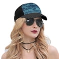 thumbnail image 5 of Naloa Turtles and Waves Adult adjustable Print Baseball Hat, Patchwork curved brim baseball capfor Men and Women, One Size, 5 of 5