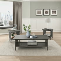 OakvillePark Acme 3-Piece Pack Wood Occasional Set, Antique Gray