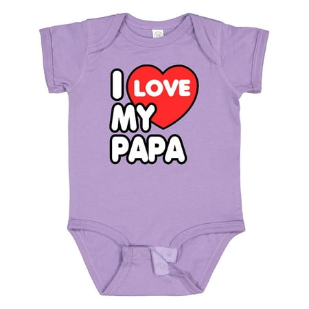 

Inktastic I Love My Papa Gift Baby Boy or Baby Girl Bodysuit