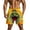Yellow#mens boardshorts, variant on UVEASISHA Men Board Shorts Funny Printed Drawstring Summer Beach Shorts Breathable Lightweight Loose Fit Swim Trunks with Pockets Green M