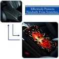 thumbnail image 5 of Seven Starred Ladybird Soft Comfortable Printed Armrest Cover for Car, Furry Armrest Accessory, 12.5x8.2 Inch Armrest Pad, 5 of 6