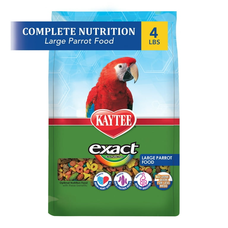 Kaytee Exact Rainbow Premium Large Parrot Food 4 Pounds Walmart