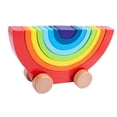 thumbnail image 2 of Juego de Bloques de construcción de madera CUTICAT apilador colorido coche de juguete, 2 of 8