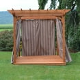 thumbnail image 2 of A &amp; L Furniture Western Red Cedar Pergola With Deck and Swing Hangers, 2 of 10
