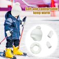 thumbnail image 4 of GJSYRH Kids Boys Hats Toddler Beanies With Scarf Gloves Set White 4-6 Years, 4 of 4