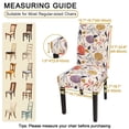 thumbnail image 4 of OKKEEY Chair Covers for Dining Chairs, Non-Slip High Chair Cover for Party, Spandex Protectors for Room Stretch Kitchen Cover Set of 6 - Floral, 4 of 10