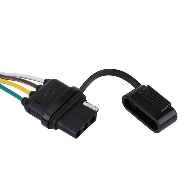Connecteur de Remorque, Adaptateur de Remorque Plat à 4 Broches 6-24v