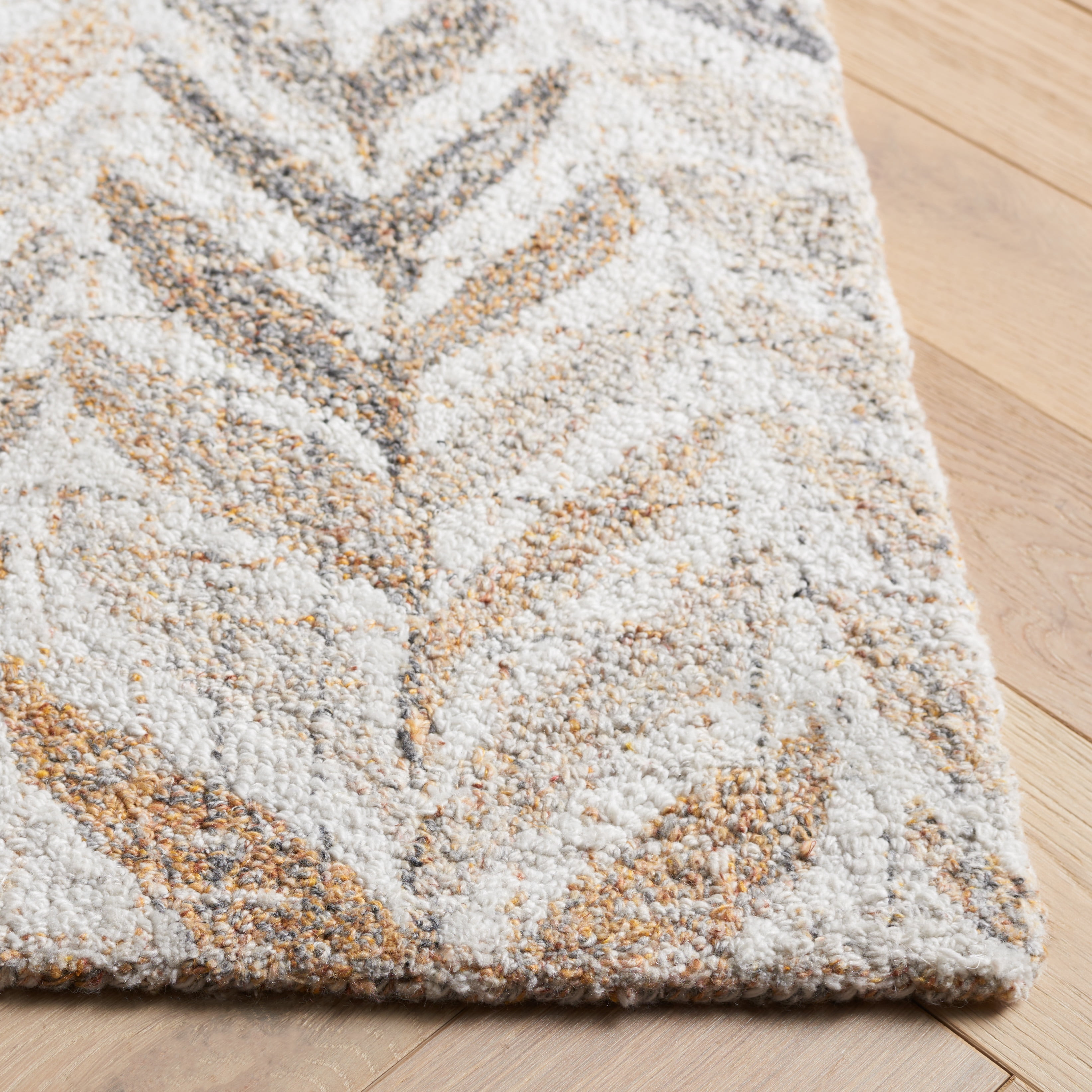 SAFAVIEH Renewal Dennis Chevron Runner Rug, Beige/Gray, 2'3" x 8'