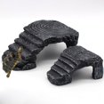 thumbnail image 2 of Tortoise Turtle Basking Reptile Platform Tank Aquatic Water Frog Rock Ladder Aquarium Decoration New, 2 of 5