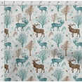 thumbnail image 4 of Soimoi Animals Print,Cotton Cambric, Quilting Fabric Sold by The Yard 42 Inch Wide, Medium Weight Cotton Fabric, SewingSupplies, Blue, 4 of 5