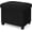Black, Linen, variant on 23.6" Ottoman with Storage, Rectangular Storage Ottoman, Linen Ottomans with Legs for Living Room Bedroom Dorm, Gray