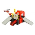 thumbnail image 1 of City Fire Fighting Squad Parking Garage Toy Set, Includes Firefighter Toy Truck with Extendable Rescue Ladder, Helicopter, 1 of 4