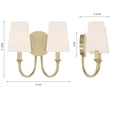thumbnail image 4 of Crystorama Lighting - Payton - 2 Light Wall Mount-11.75 Inches Tall and 13.5, 4 of 13