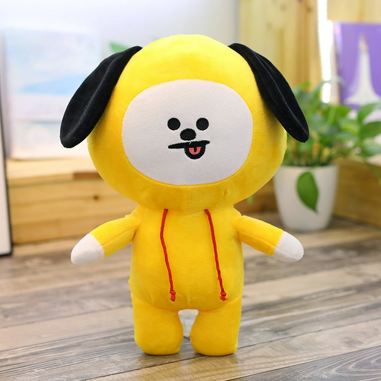 25cm Kpop BTS Plush Toys BT21 Chimmy Tata SHOOKY Suga Cooky Standing Doll Cute Pillow Sofa Cushion Cartoon Gift