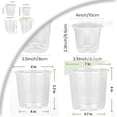 thumbnail image 2 of 1 Pcs Clear Pot with Drainage, 7 Inch Clear Pot with Drainage Hole & Tags, Transparent Pot for Flowers Succulents Vegetables, 2 of 3