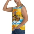 thumbnail image 3 of Easygdp Animals on Noah's Ark1 Men's Breathable Tank Tops Sleeveless Sporty T Shirts for Basketball, Mountaineering, Bodybuilding -Medium, 3 of 8