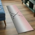 thumbnail image 4 of 2x6 Kitchen Runner Rug, Pink Gray Ombre Non-Skid Rubber Backing Large Rectangle Rugs - Living Room Bedroom Home Office, Black Hockey Sticks Minimalist Style Indoor Floor Mat Carpets Washable Rug, 4 of 9