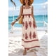 thumbnail image 4 of Vestido PRETTYGARDEN 2025 sin mangas con escote cuadrado y estampado floral XXL, 4 of 5